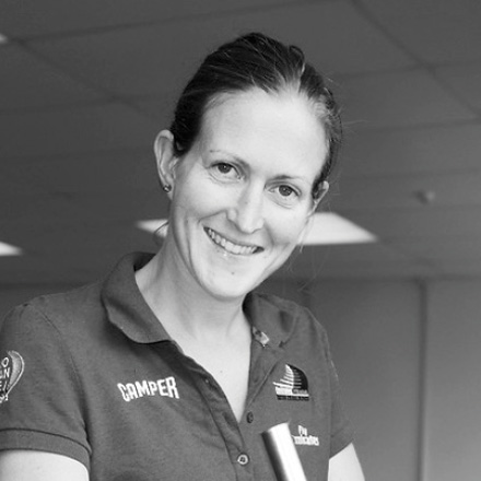 Black & white photo of Jess Lynskey